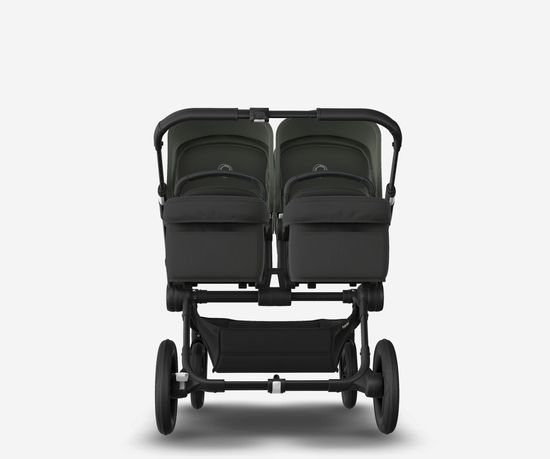 Коляска для двойни 2 в 1 Bugaboo Donkey 5 Twin Forest green/Midnight black/Black