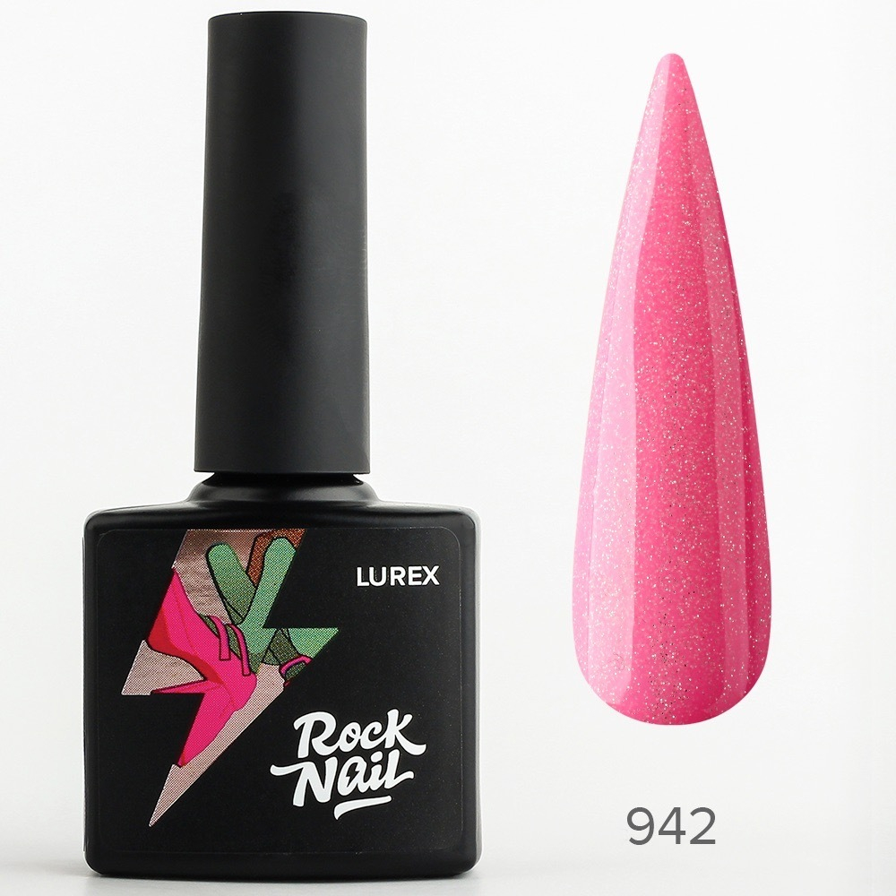 Гель-лак RockNail Lurex 942 Shine Like Gloss, 10 мл.