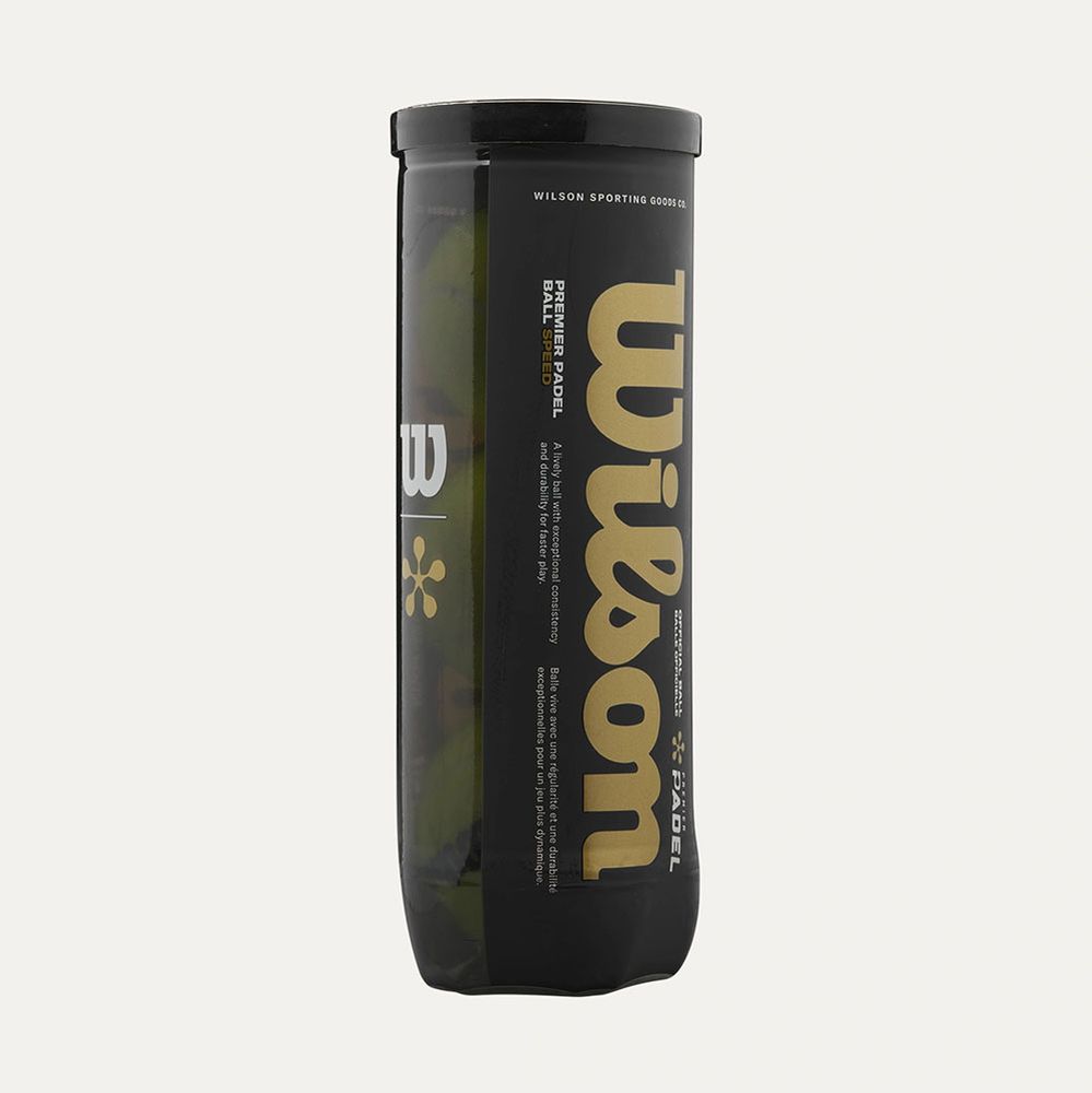 Мяч для падела Wilson Premier Padel Speed, WR8908501001, уп.3 шт, сукно, нат.резина,желтый