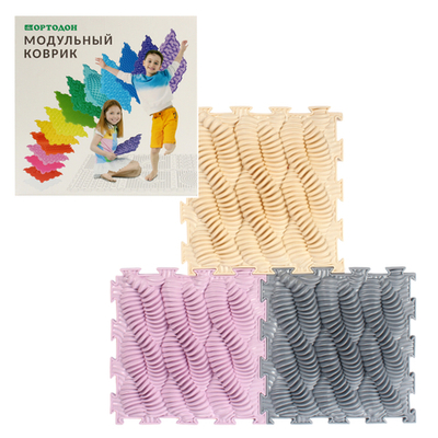 Набор модульных ковриков "Пружинки" мягкий 5эл. (Ортодон)