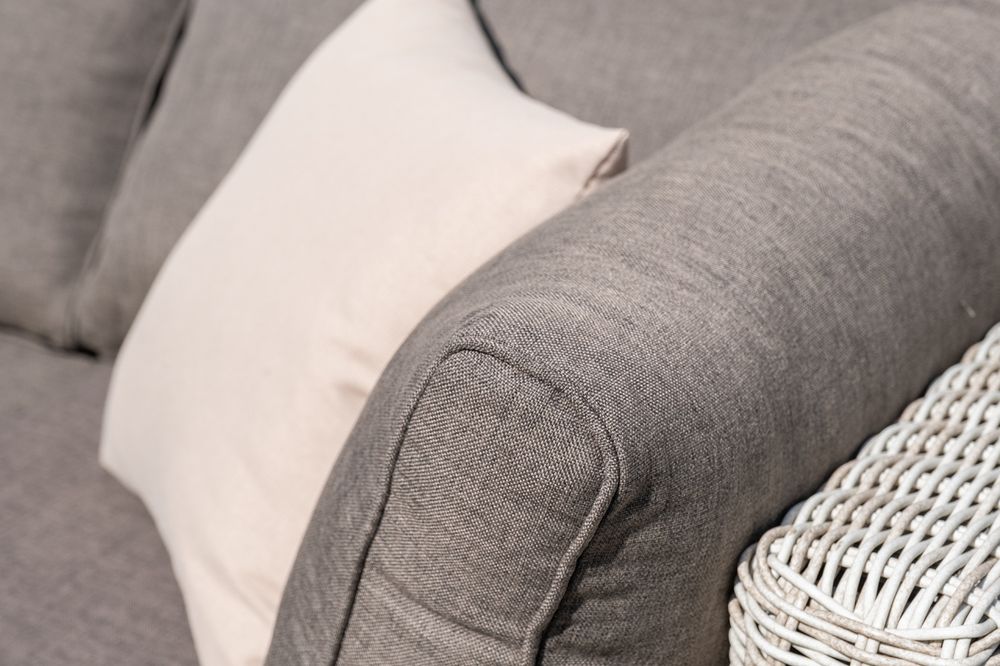 "Лунго" трансформирующаяся лаунж-зона из искусственного ротанга, цвет бежевый