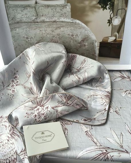 Постельное белье ALESSA серый TIVOLYO HOME