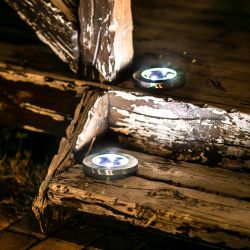 USL-F-171-PT130 INGROUND Садовый светильник на солнечной батарее. 4 светодиода. Белый свет. 1xАА Ni-Mh аккумулятор в-к. IP44. TM Uniel.