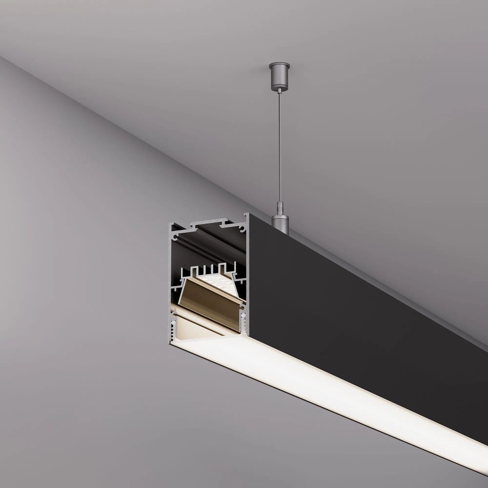 Профиль IP-LINE-5475-2000 BLACK (Arlight, Алюминий) 053899