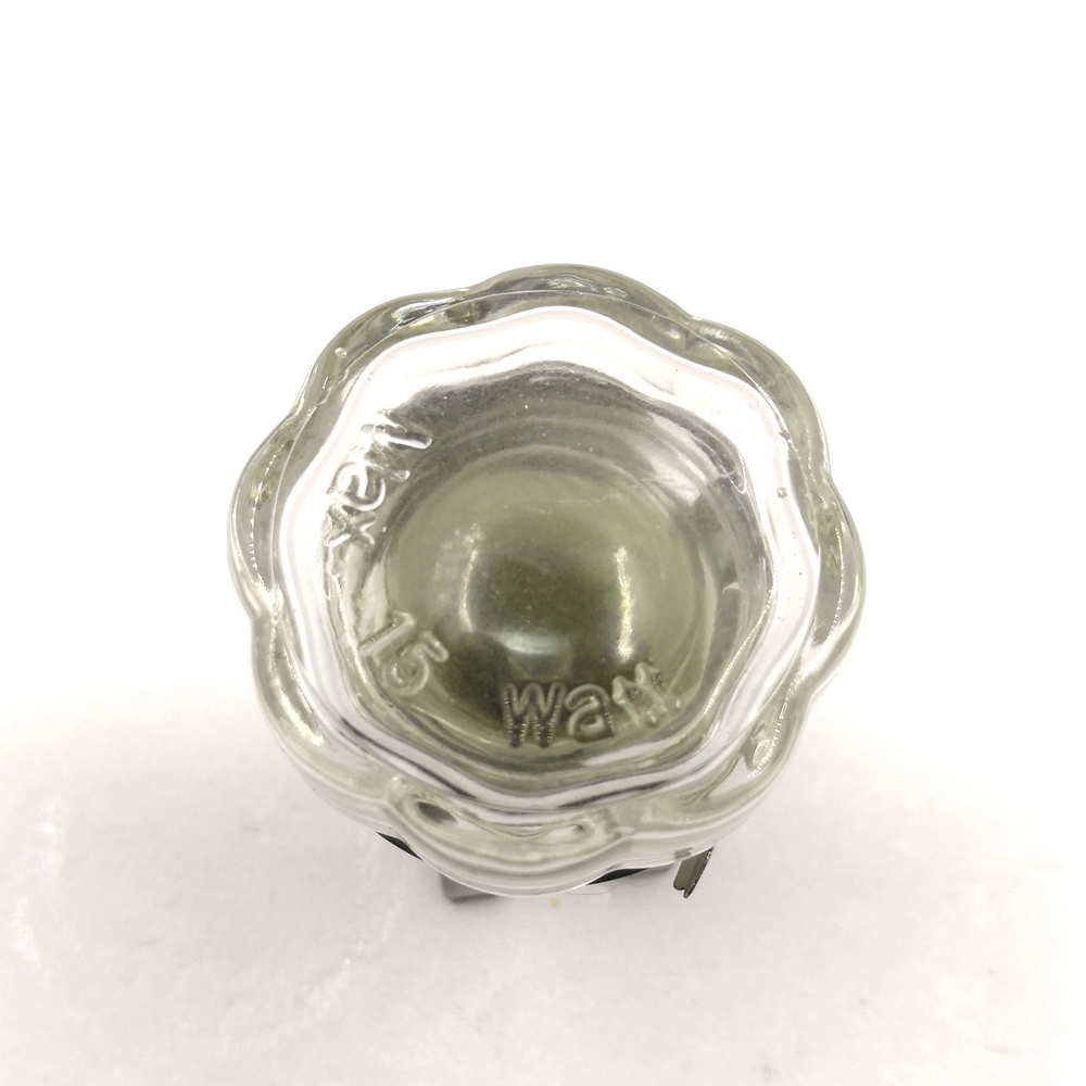 Стеклянный плафон в сборе с лампой и цоколем для подсветки духовки