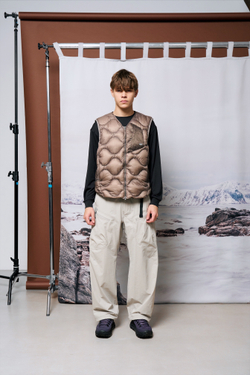 Брюки Nothomme Blue Pants Outdoor Water-Repellent "Moon White Gray"