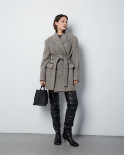 Ботфорты из натуральной кожи черный