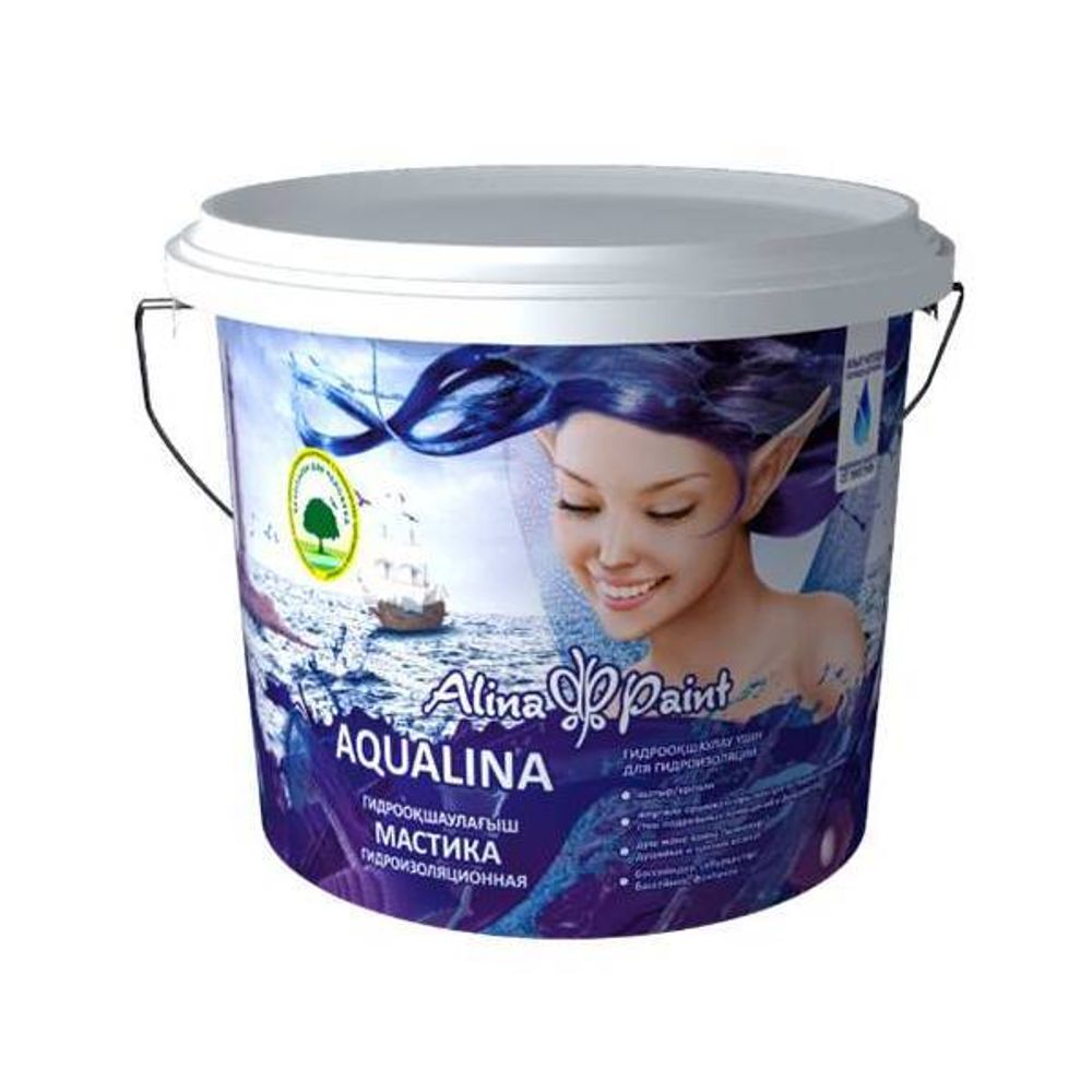 МАСТИКА ГИДРОИЗОЛЯЦИОННАЯ ALINA PAINT AQUALINA 7КГ