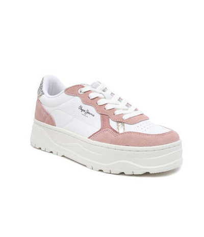 Кожаные кроссовки kore multi w Pepe Jeans London - розовый(PLS00008)