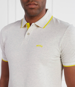Поло Paul Curved BOSS GREEN - серый(50469245)