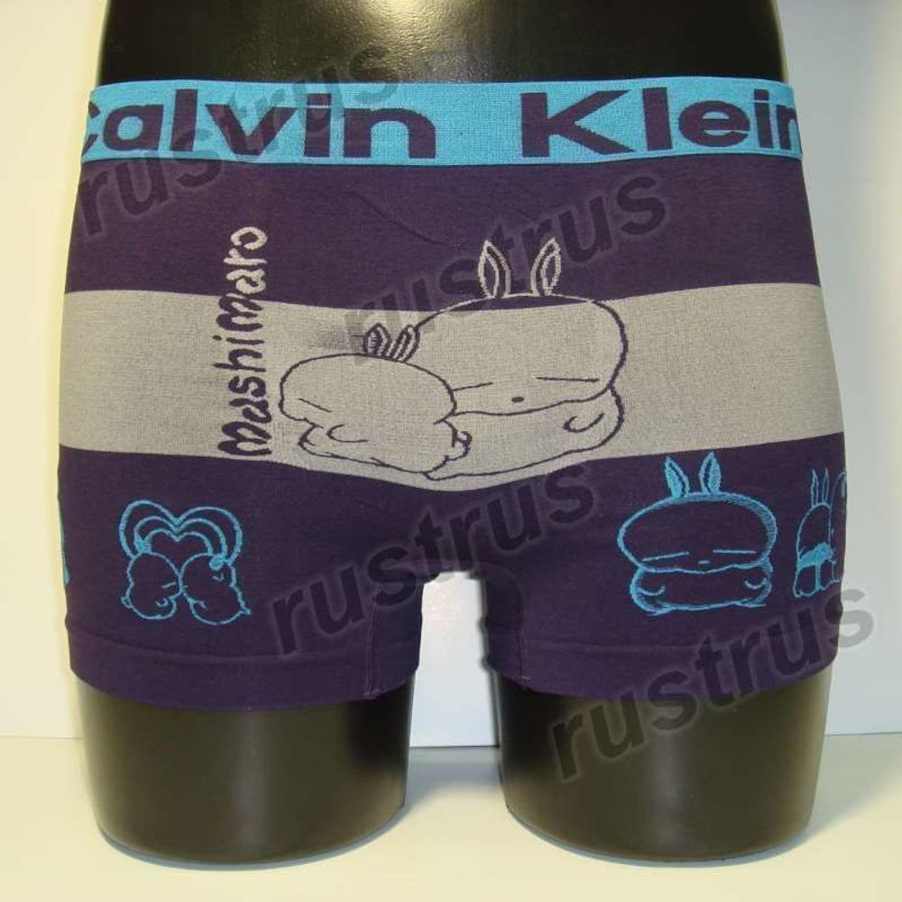 Мужские трусы боксеры фиолетовые Calvin Klein MEN