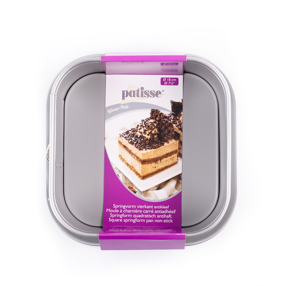 Форма для выпечки квадратная разъемная Patisse Silver 18х18х8 см
