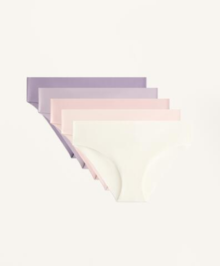 OYSHO Набор из 5 бесшовных классических трусов, сиреневый