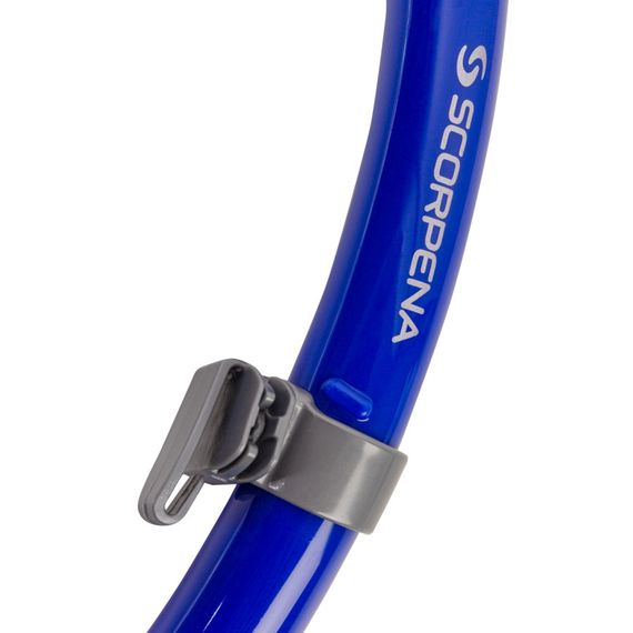 Трубка Scorpena N2 c двумя клапанами синяя