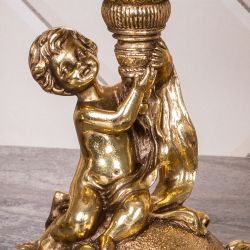 Фруктовница Эдем Бронза с чашей из стекла