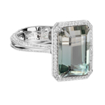 Кольцо с турмалином и бриллиантами, R0070-11/1