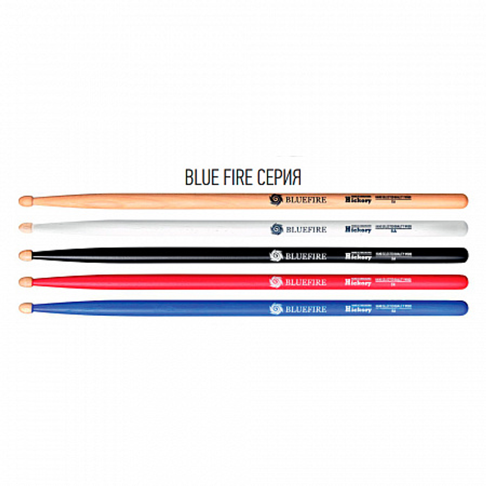 HUN Blue Fire Natural барабанные палочки, орех, размер 5А (406х14,3), цвет натуральный.