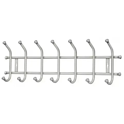 Вешалка настенная 7 крючков, 670, Матовый белый, ВНТ7/МБ