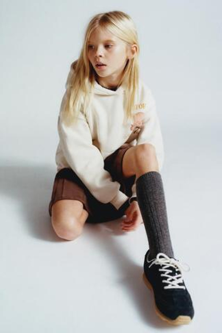 ZARA ХУДИ С ПРИНТОМ «МЕДВЕДЬ», ЭКРЮ