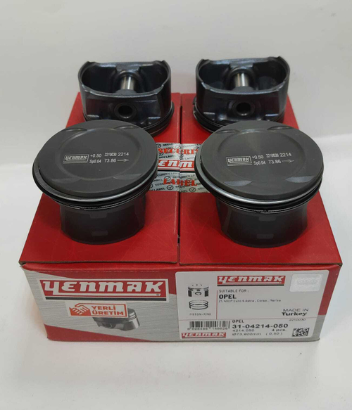 Поршни с кольцами +0.50 Z14XEP YENMAK