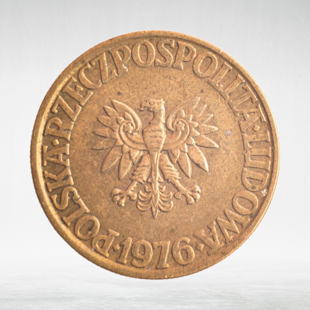 Poland, 5 Zlotys (1st Eagle Design), 1976, VF