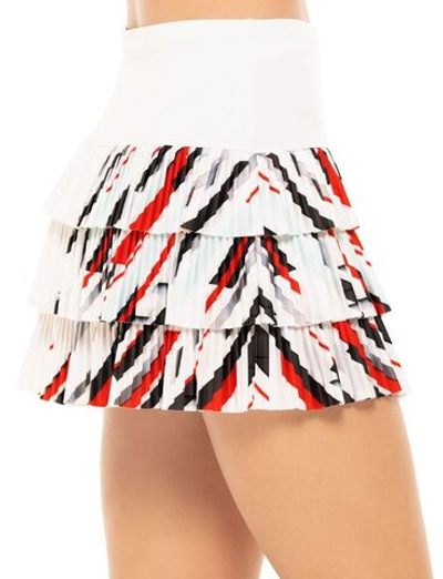 Теннисная юбка Lucky in Love Tech It Out Long Tech It In Skirt - white