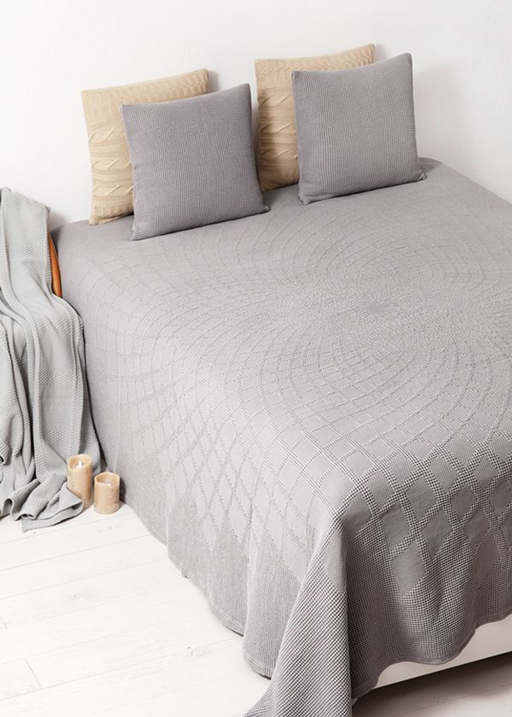 Покрывало 150x210 Luxberry Mistral серое Португалия