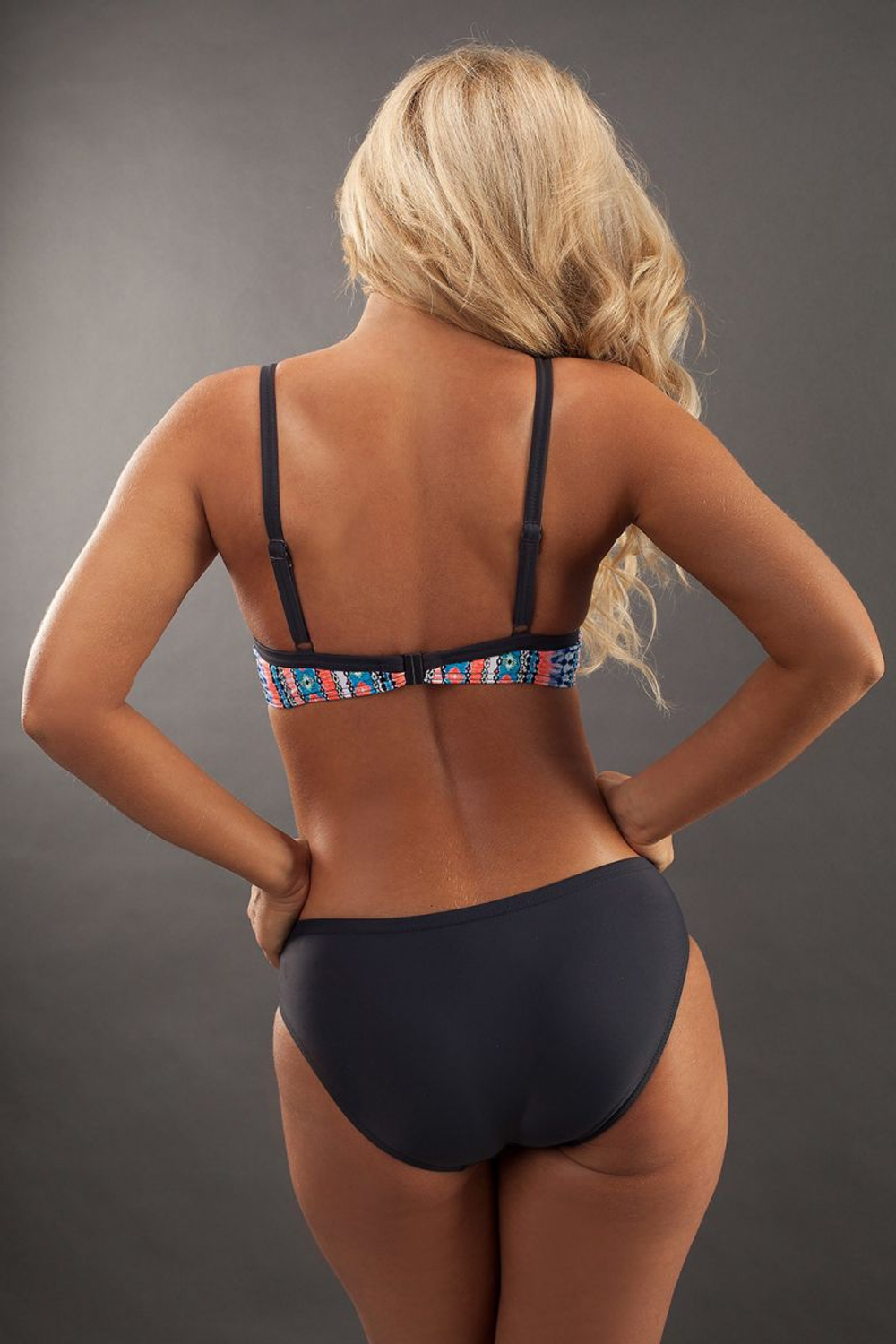 Купальник Amanda с лифом пуш-ап (Размер: 38) (Цвет: синий с зеленым)