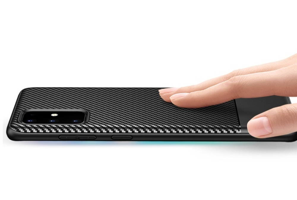 Ультра тонкий чехол под карбон на Samsung Galaxy S20 Плюс, серии Fit от Caseport