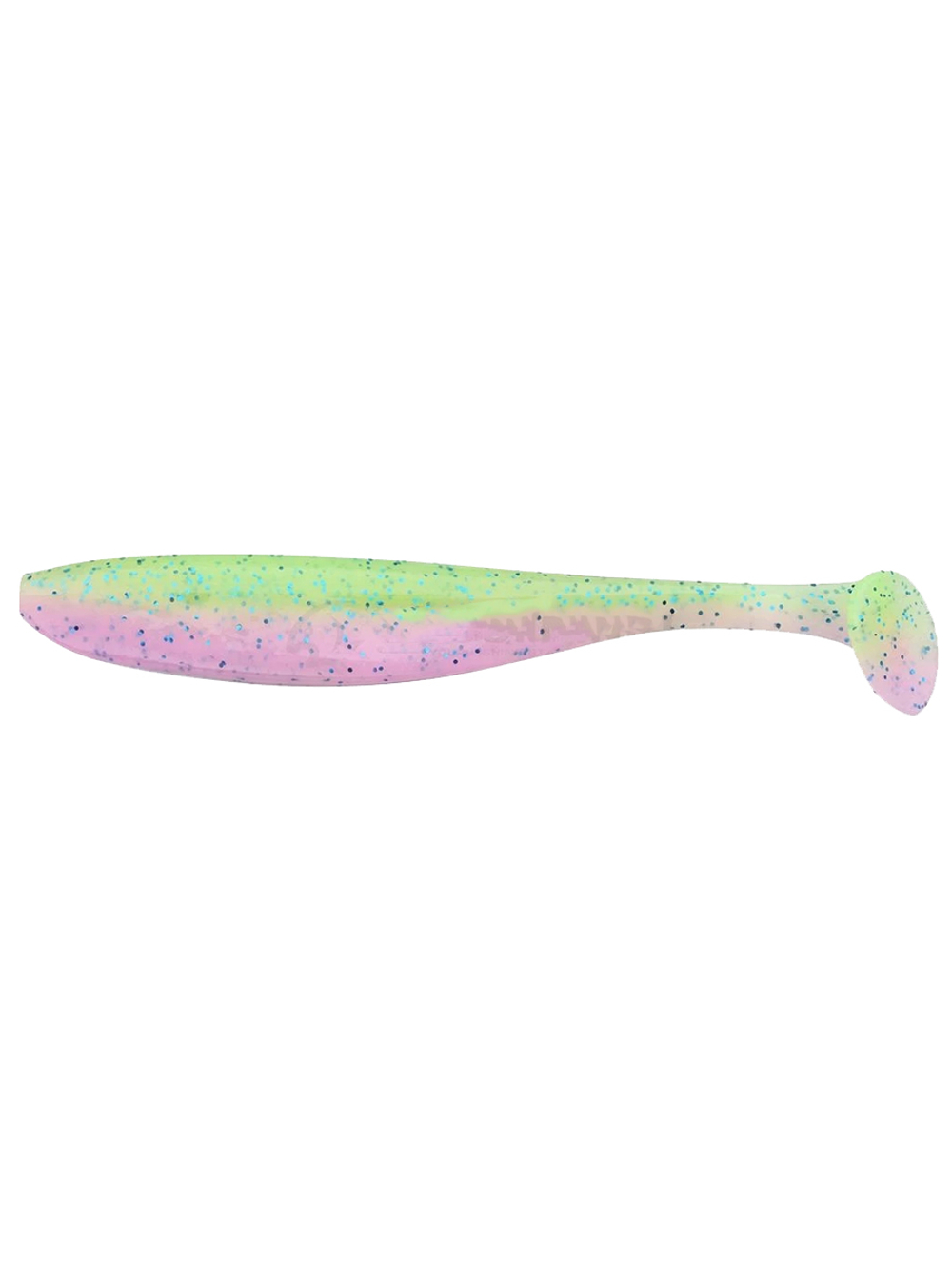 Приманка силиконовая Keitech Easy Shiner 4" PAL #01 Chartreuse Red Flake, 3 упаковки по 7 штук