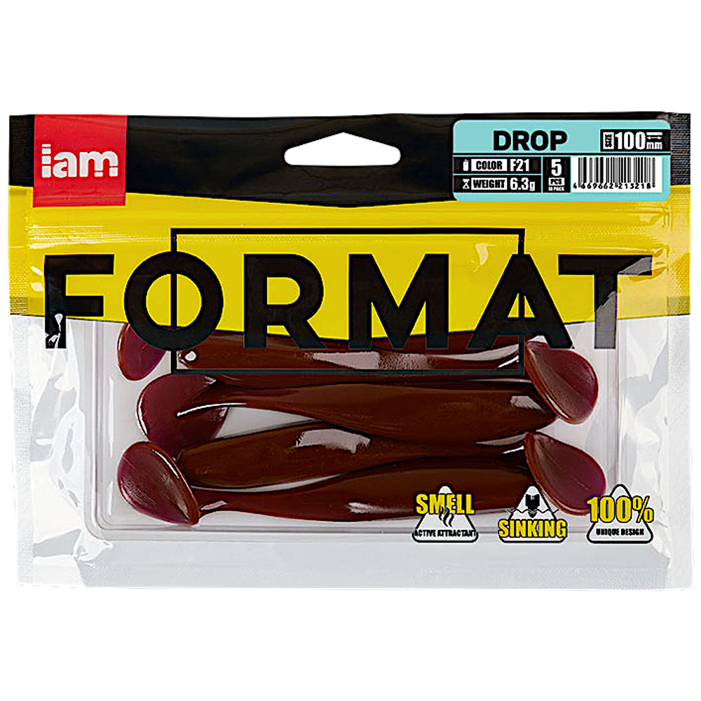 Мягкая приманка IAM Format Drop 100мм 6.3г 5шт