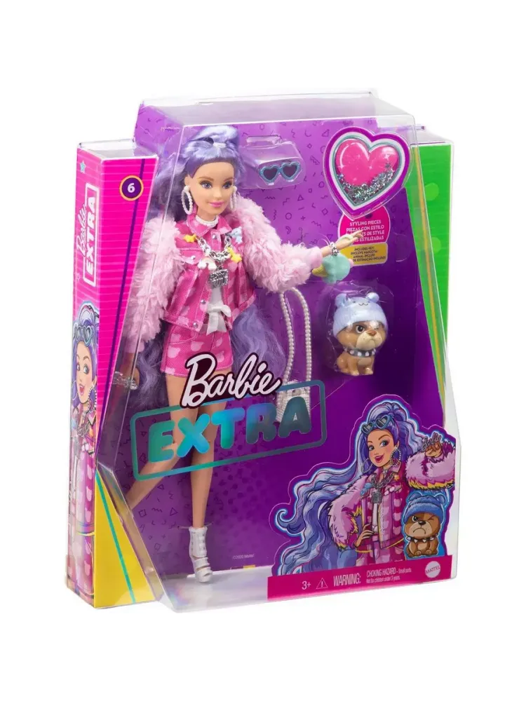 Кукла Барби Экстра Милли с сиреневыми волосами GXF08