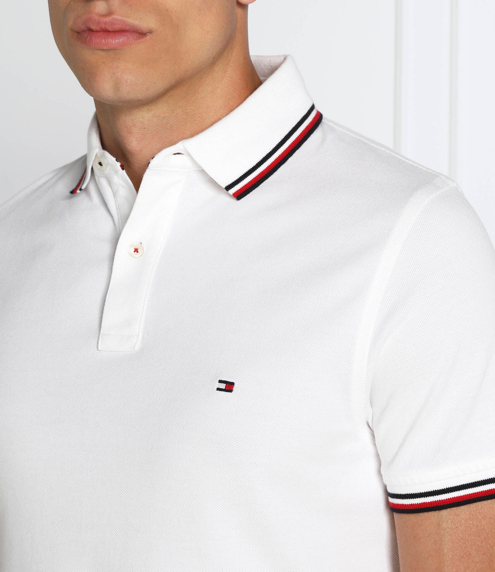 поло tipped Tommy Hilfiger - белый(MW0MW13080)