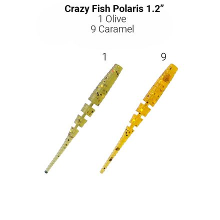 Polaris 1.2" 61-30-1/9-6 Силиконовые приманки Crazy Fish