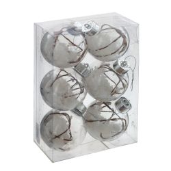 GAEM Набор из 6шт Украшение новогоднее "Шар", D 10 см L23 W8 H26 см
