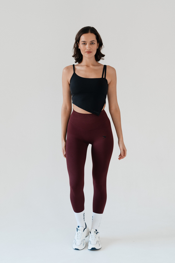 ЛЕГГИНСЫ PUSH UP (бордовый)