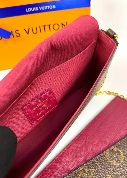 Клатч Louis Vuitton Felicie канва Monogram коричневый