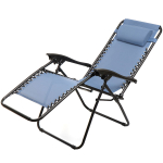 Шезлонг пляжный складной, металл, 165х65х110 см, 100 кг, 2 положения спинки, синий, Green Days
