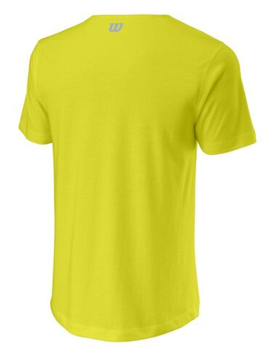 Мужская теннисная футболка Wilson Stacked Tennis Tech Tee M - sulphur spring