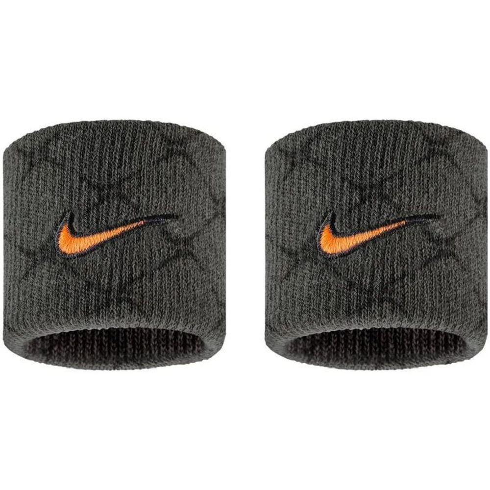 Теннисные напульсники Nike Swoosh 2P - anthracite/black/total orange