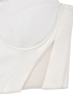 Корсет со вставками из сетки