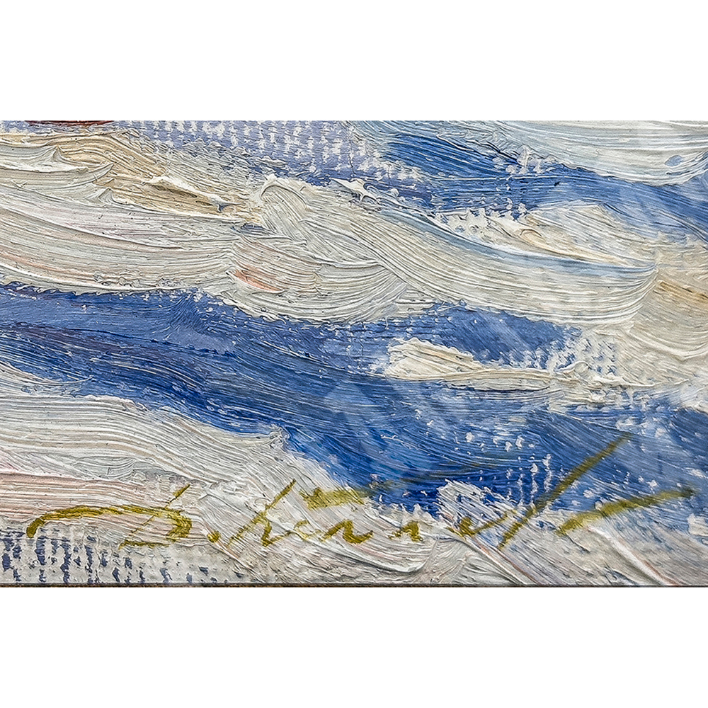 Беляев Д.Ю. «Мартовские тени. Екатерининский сад». Холст, масло. Россия, 2023 г.