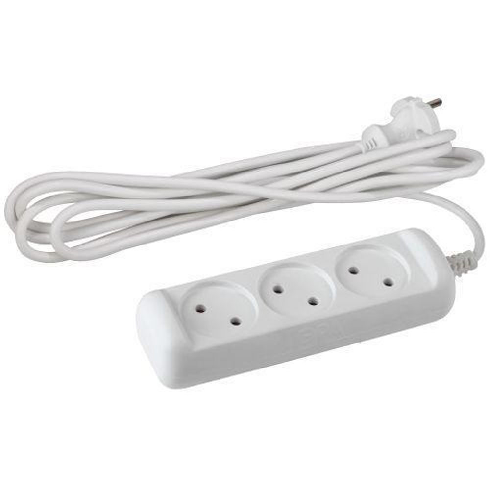 Удлинитель 3х7м без заземл. 10А IP20 U-3-7m-2х1 ПВС 2х1 Эра Б0028357 Удлинитель 3х7м без заземл. 10А IP20 U-3-7m-2х1 ПВС 2х1 Эра Б0028357