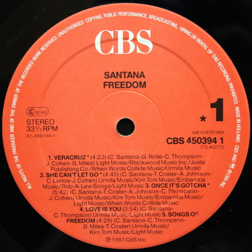 Santana / Freedom (LP)