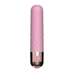 Вибропуля перезаряжаемая 10 режимов розовая 10 см
