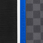 LOUIS VUITTON Leather Handheld Toiletry Bag Medium Men"s Black