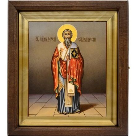 Икона святого Власия - покровителя животных, писанная в монастыре.