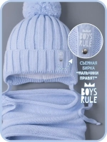 Шапка для мальчика на осень и снуд