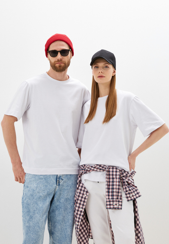 Футболка оверсайз унисекс Anyday  T-shirt 02, цвет белый