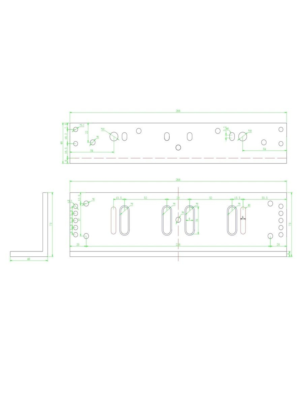 Уголок монтажный L-образный TS-LM500
